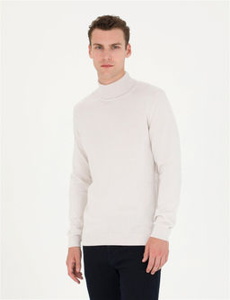 Ta_ Slim Fit Bal_k__ Yaka Basic Triko Kazak - Pierre cardin фото 3