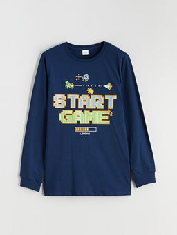 Bisiklet Yaka Erkek ?ocuk Pijama ?st