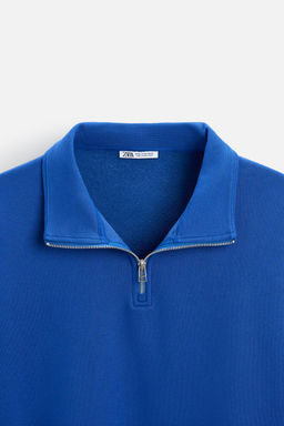 BASIC QUARTER ZIP SWEATSHIRT - Zara фото 42