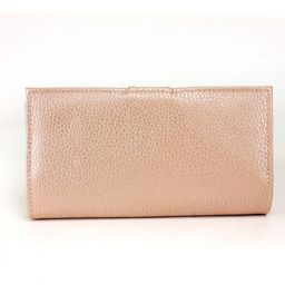 Портмоне женское Croco-ПР-971 с хлястиком натуральная кожа 4 отд, 17 карм, пудра металлик (234) 237114  фото 2