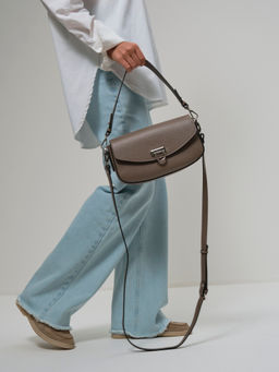 Сумка кожаная Azaro 31049 тауп