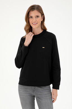 Женский черный свитшот Неожиданная скидка в корзине - U.s. polo assn фото 3