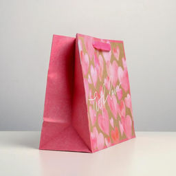 Пакет крафтовый горизонтальный With love, ML 27 23 11.5 см - Дарите счастье фото 2