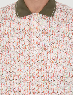 Haki Regular Fit Desenli Polo Yaka Ti__rt