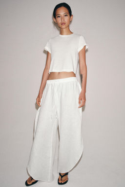 CAMISETA R?STICA MANGA CORTA / Blanco - Zara фото 4