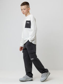 КР 302847/молочный 0602 к602 лонгслив (футболка дл.рукав) для мал