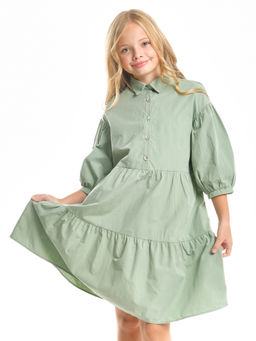 Нарядное платье праздничное модная детская одежда UD 7458 фисташка - Mini maxi фото 3