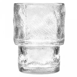 Стакан стеклянный 200мл Осако д6,8см, h9,1см, рельефное, прозрачное стекло, д/горла 6,2см, д/основания 5см (Китай) Цена указана за штуку. В подарочной коробке 6 штук. - Домашняя мода фото 2