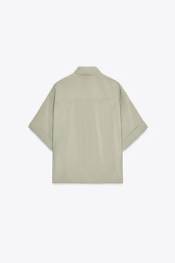 SHORT SLEEVE FLOWING SHIRT - Zara фото 23