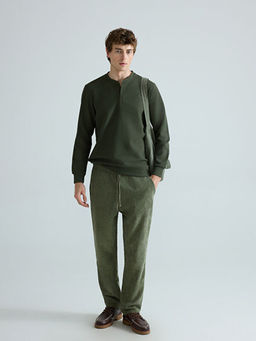 Bisiklet Yaka Erkek Sweatshirt