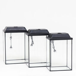 Комплект аквариумов Матрёшка - 3 шт, с крышками, Колонна, 24 л, 30 л, 36 л - Пижон фото 2