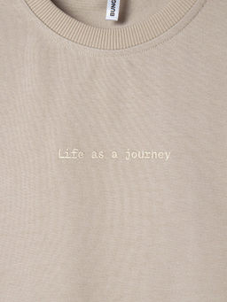 Футболка оверсайз из 100% хлопка "Беж" женская