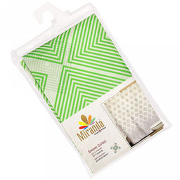 Miranda Штора для ванной тканевая 180х200см Ибица, зеленый, без колец, 100% п/э (Турция)