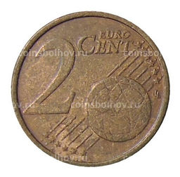 Монета 2 евроцента 2002 года F Германия
