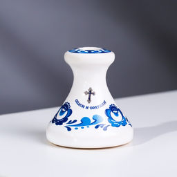 Цена за 2 шт. Подсвечник конус Гжель, керамика