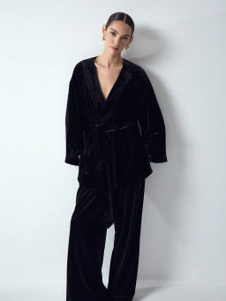 ЕМКА / Брюки широкого кроя из бархата - Emka фото 2