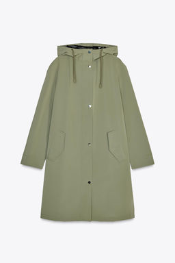 RUBBERISED HOODED JACKET - Zara фото 7