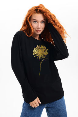 8519 Футболка с длинным рукавом женская