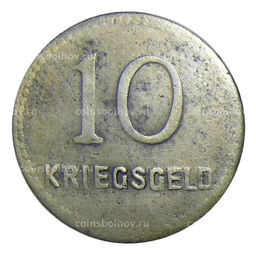 Монета 10 пфеннигов 1918 года Германия  Нотгельд Кайзерслаутерн