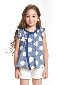 Футболка для девочки UD 1633 горох