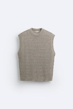 OPEN KNIT VEST - Zara фото 6