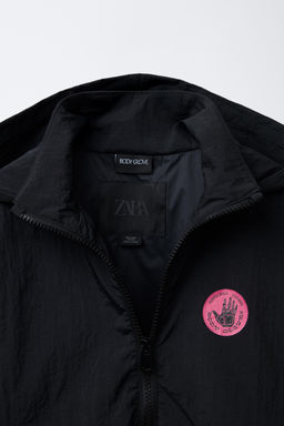 ZARA X BODY GLOVE ® LIGHTWEIGHT COLOUR BLOCK RAINCOAT  фото 3