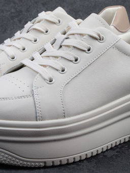 03-YC457-1 BEIGE Кроссовки женские (натуральная кожа)