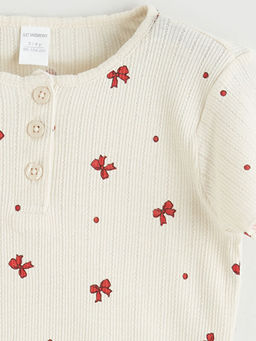 Fiyonk Bask?l? K?z ?ocuk Ti??rt