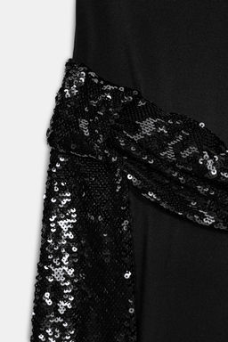 SEQUINNED WAISTCOAT MIDI DRESS - Zara фото 4