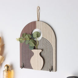 Настенные крючки декоративные Абстракция. Радуга. Цветок, дерево, 1.5?19.5?23.5 см