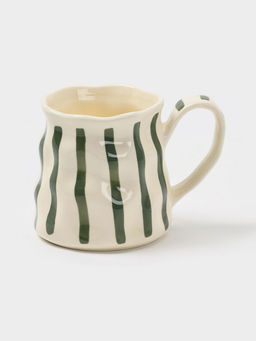 Кружка «Линии», 13×9×9 см, керамика, бежевая