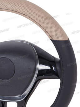 Оплетки из кожи (37-39см) GP57145 (кож/зам) в цвет чехлов АВТОПИЛОТ