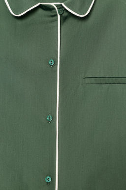 CONTRAST POPLIN SHIRT - Zara фото 7