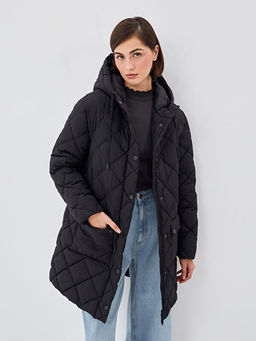 Kap??onlu Kapitone Oversize Kad?n ?i?me Mont