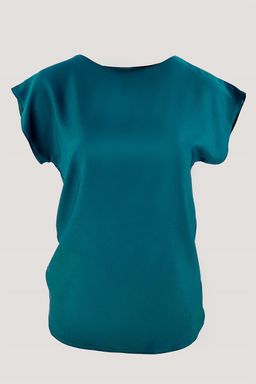 Изумрудная блуза из армани-шелка