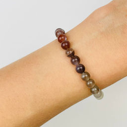 Браслет из Лунного камня градиент - Радуга самоцветов фото 2