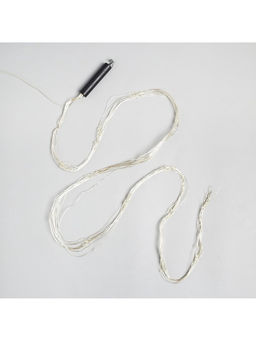 Гирлянда «Конский хвост» 10 нитей по 1.5 м, IP20, серебристая нить, 150 LED, свечение тёплое белое, 12 В