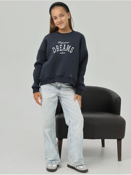 Свитшот Начес Дрем Графит Девочка - София фото 2