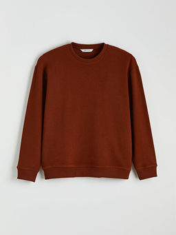 Bisiklet Yaka Erkek Sweatshirt