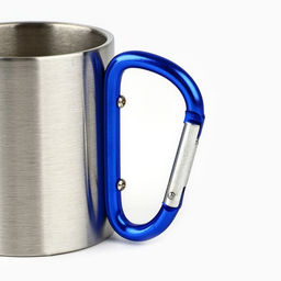 Кружка туристическая с карабином Папа, 180 мл, МИКС