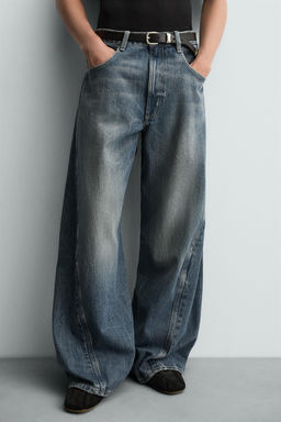 BAGGY FIT TWISTED-SEAM JEANS - Zara фото 5