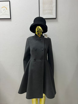 Пальто женское демисезонное Н-207 (серый)