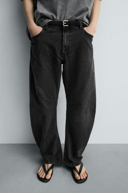JEANS RELAXED BARREL FIT / Carb?n - Zara фото 9