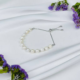 Браслет регулируемый с Жемчугом от 16 см