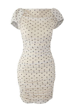 TRENDYOLMILLA Limited Edition Cok Renkli Puantiyeli Mini Astarl? Tul Elbise TPRSS25EL00283  фото 3