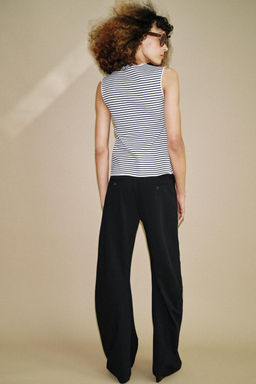 TOP CHALECO BOTONES / rayas - Zara фото 6