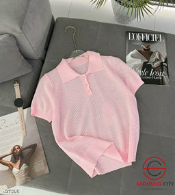 Футболка поло однотонная