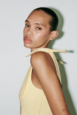STRETCH TOP WITH BOWS - Zara фото 9