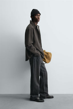 TEXTURED RELAXED FIT OVERSHIRT - Zara фото 4