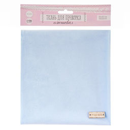 Ткань для пэчворка плюш «Лазурное небо», 55×50 см